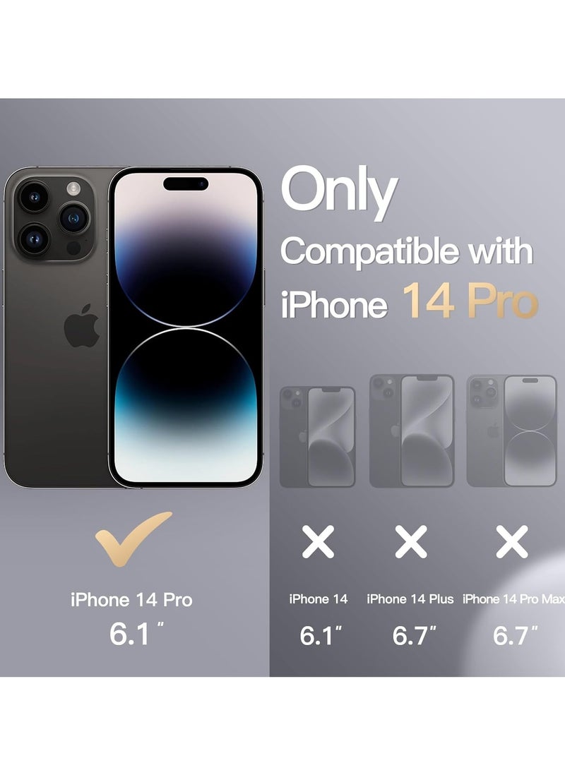 BORTONY iPhone 14 Pro Case Cover Liquid Silicone Anti Scratch Anti Fingerprint Soft Silky Touch Shockproof Protective Cover - Image 2