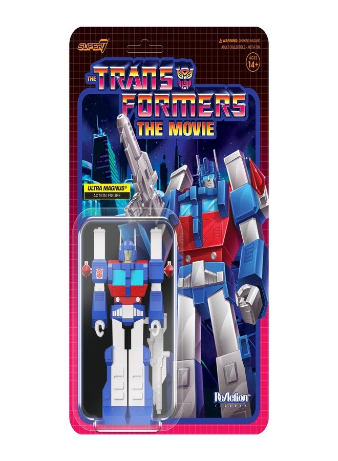 Super7 Transformers Ultra Magnus - 4" Transformers Action Figure with Accessory Classic Cartoon Collectibles and Retro Toys - Image 1