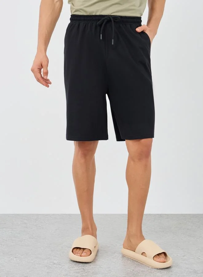 Styli Styli Graphic Print T-Shirt and Shorts Pyjama Set