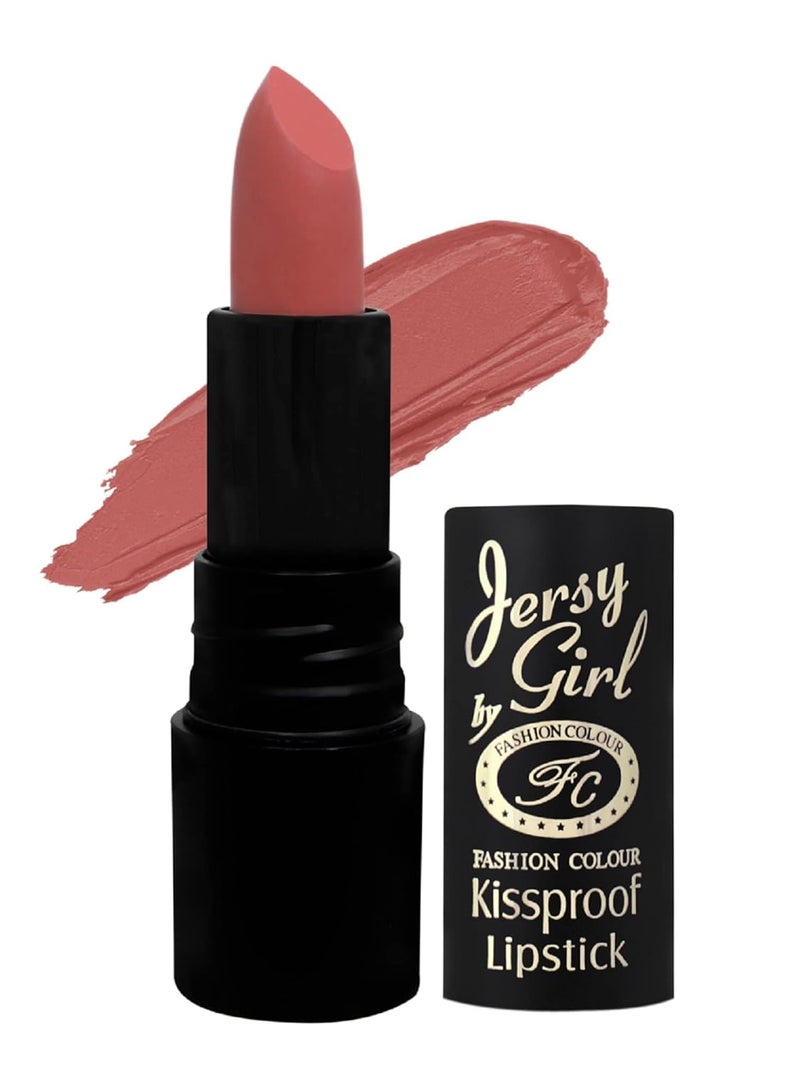 Fashion Colour JERSEY GIRL BY FASHION COLOUR Kissproof Matte Lipstick Lightweight Longlasting Matte Finish Stay up to 12hrs Available In Fab Shades Highly Pigmented Intense Colour Moisturised Lips Color Sensational Creamy Matte Caramel  - Image 1