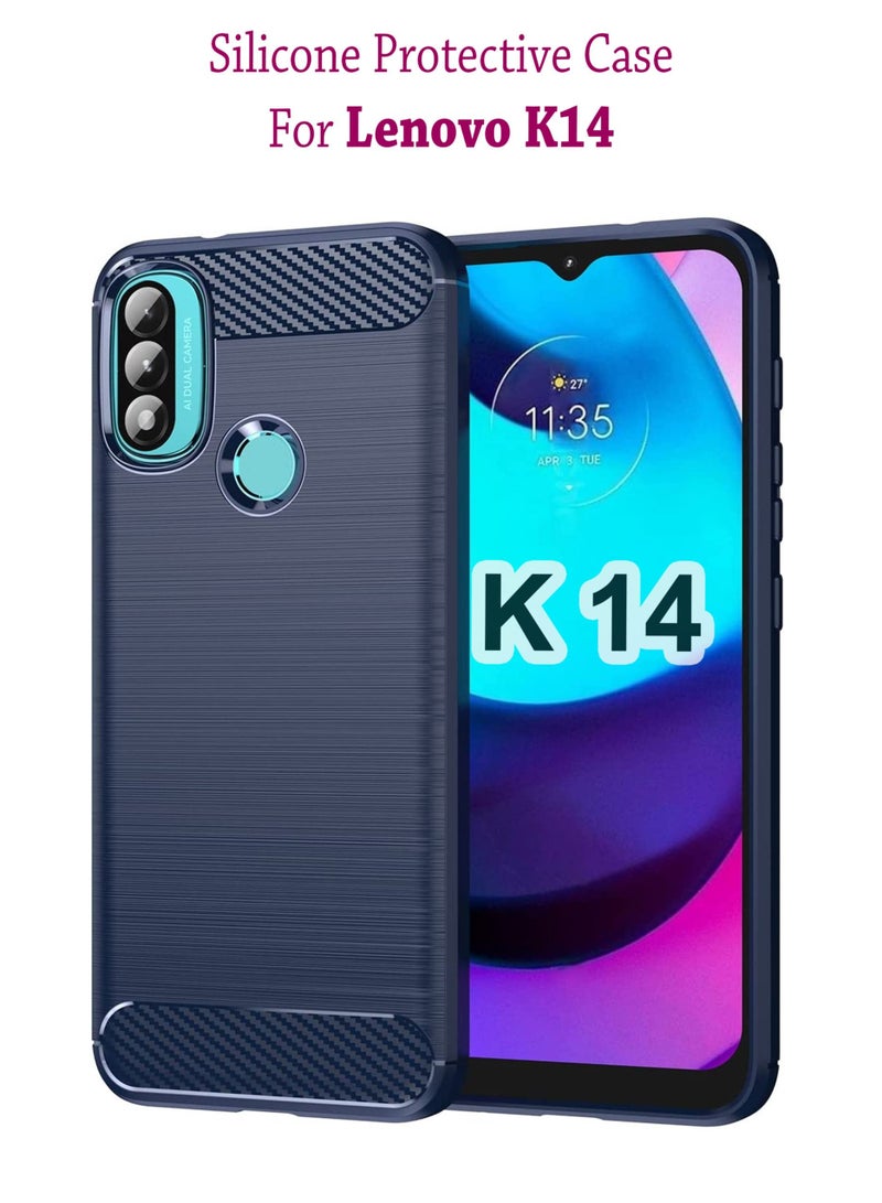 Waldic Silicone Protective Case Cover For Lenovo K14 - Blue - Image 1