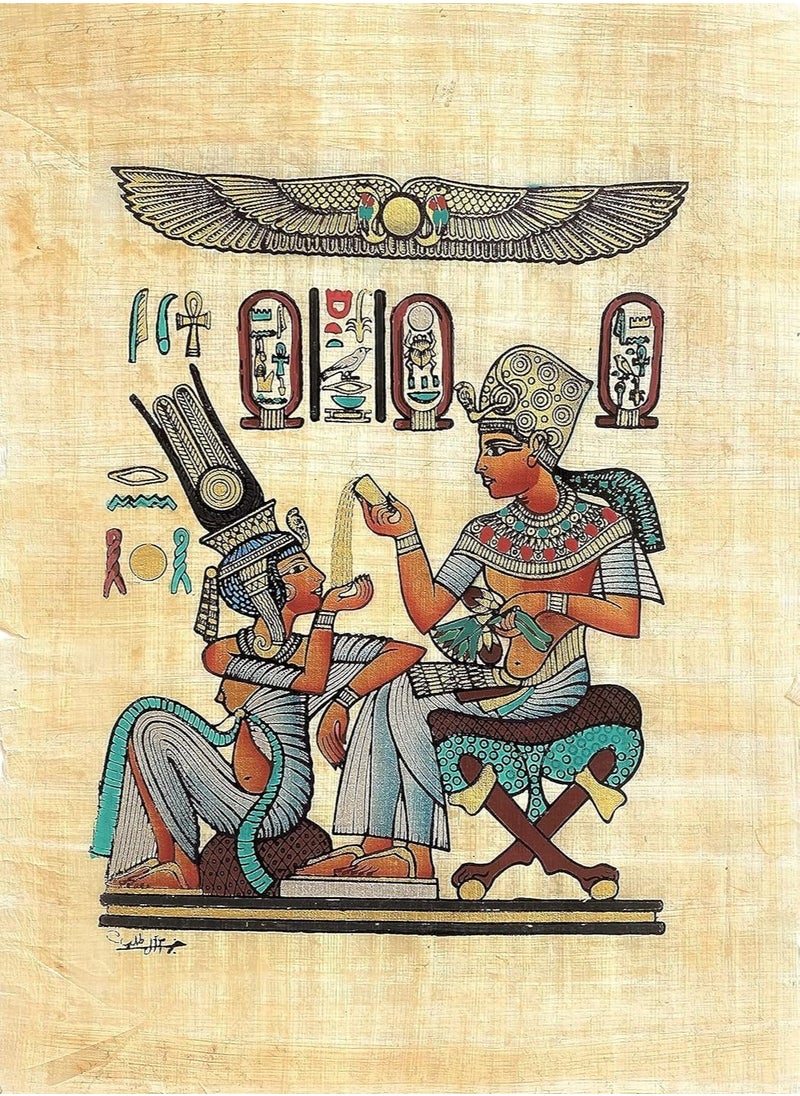 Generic Hand-drawn Pharaonic drawings on papyrus, 20*30 cm 