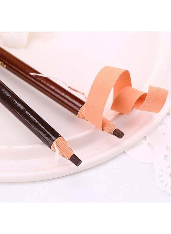 Queenland - 5 COLORS Set Eyebrow Pencil Drawing Eye Brow Pen Peel Off Makeup Cosmetic - Image 1