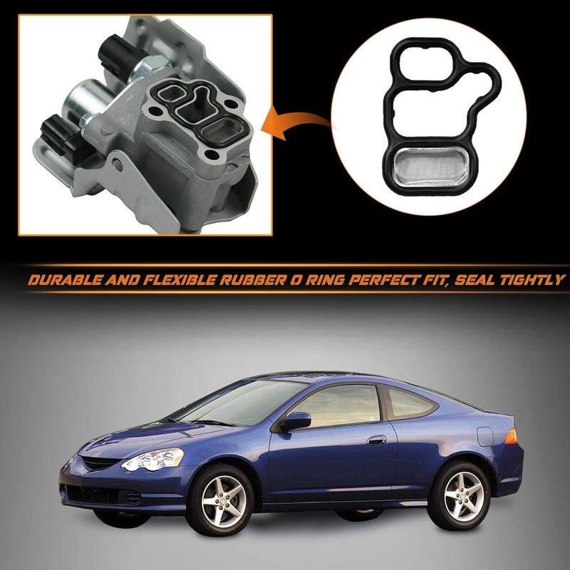 NDRUSH VVT Solenoid Gasket Valve Cover Set Compatible with Honda Civic Accord CR-V Element Fit,Acura RSX TSX - Image 3