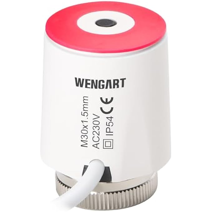 WENGART THERMOELECTRIC ACTUATOR WG5015,AC230V ON/OFF STATUS VISIBLE NORMALY CLOSED FOR UNDERFLOOR HEATING - Image 1