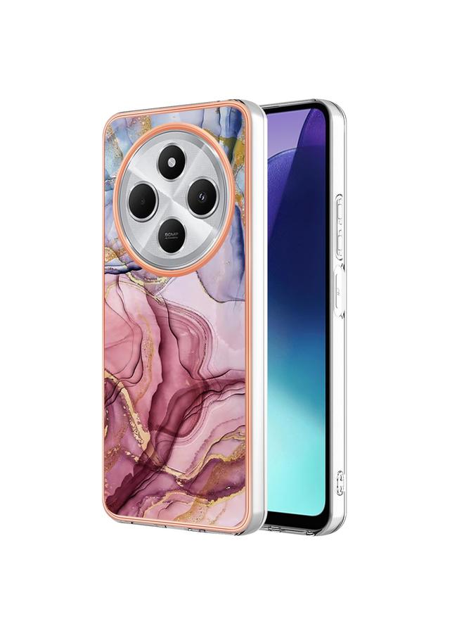 S-TOP Case For Redmi 14C 4G Electroplating Marble Dual-side IMD Phone Case - Image 1