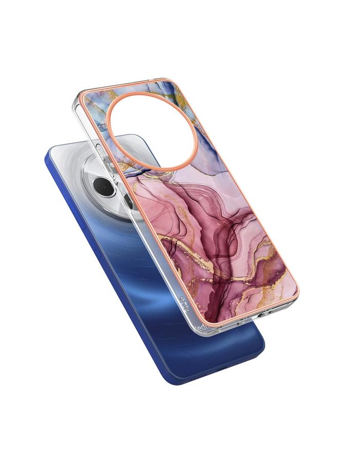 S-TOP Case For Redmi 14C 4G Electroplating Marble Dual-side IMD Phone Case - Image 3