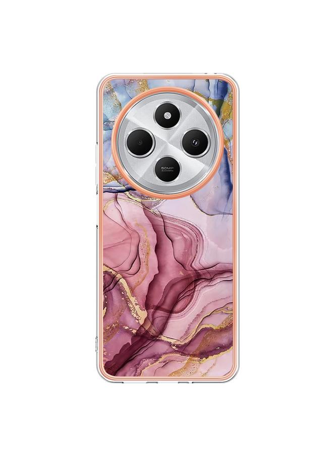 S-TOP Case For Redmi 14C 4G Electroplating Marble Dual-side IMD Phone Case - Image 2
