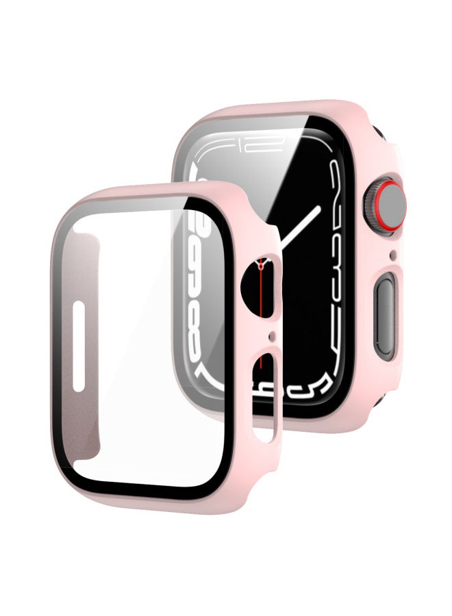 Neutral For Apple Watch10 Full Series Apple Watch Case Pc Frosted Oil Spray Tempered Film All-in-one Case - Image 1