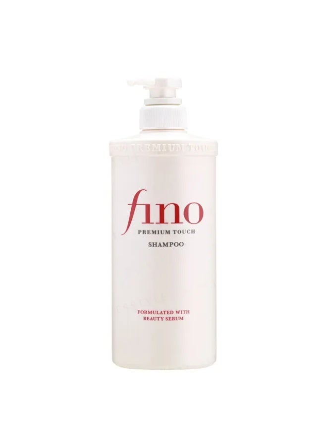 Shiseido Fino Premium Touch Shampoo - Formulated with Beauty Serum, 550ml