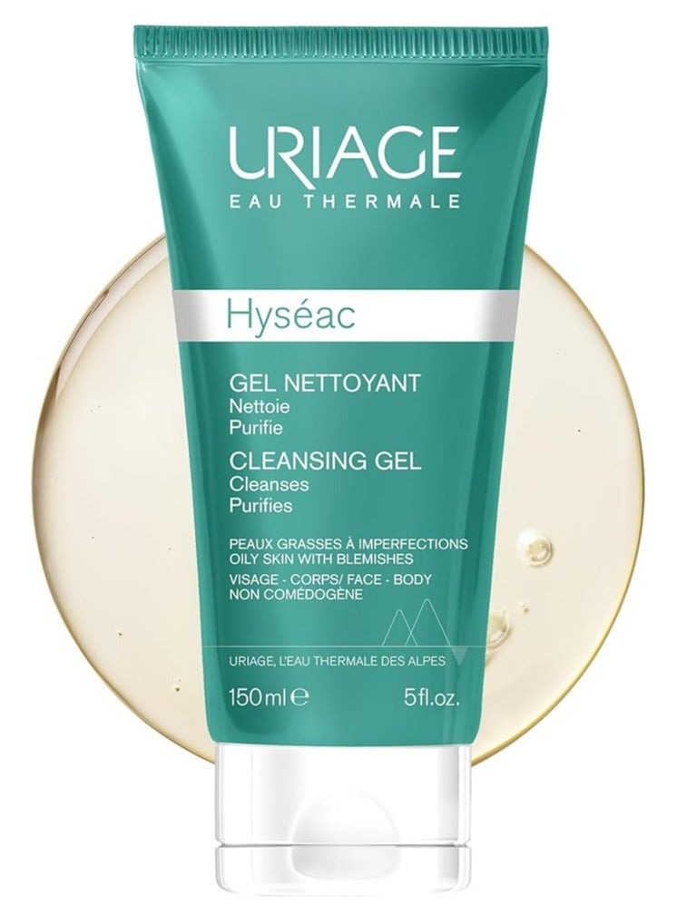 Uriage جل تنظيف يورياج هايسيك للبشرة الدهنية المعرضة للشوائب 150 مل - Image 1