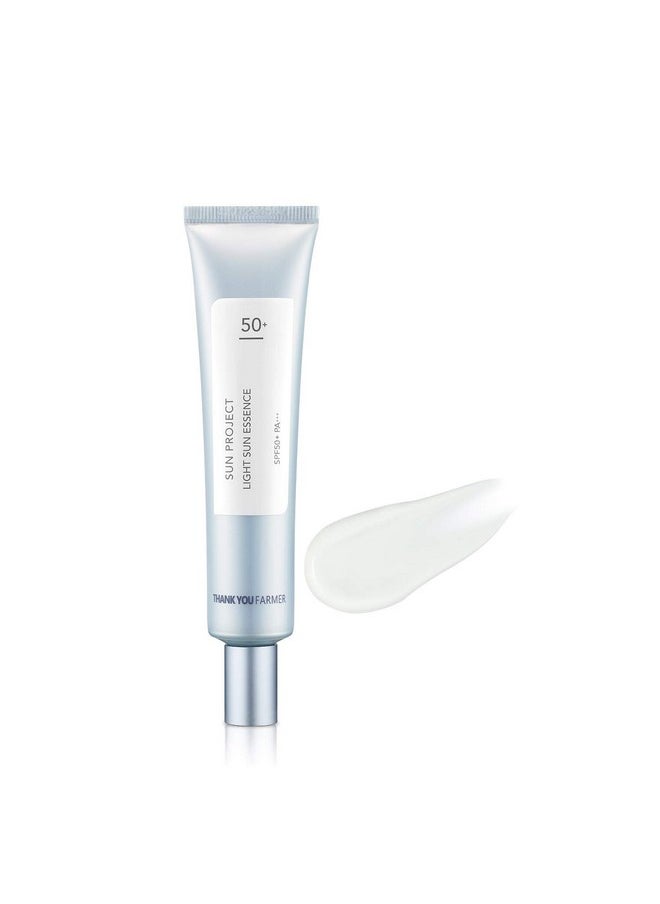 THANKYOU FARMER - Sun Project Light Sun Essence Spf 50+ Pa+++ | 1.40 Fl Oz (40Ml) | K Beauty Korean Skin Care Products For Oily Skin, 1 Count - Image 1