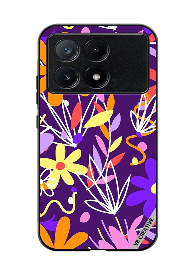 VR CREATIVE Protective Case Cover For Xiaomi Poco X6 Pro Organic Patterns Collection Design Multicolour - Image 1