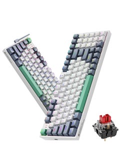 Gaming Keyboard Red Switch 94 Keys (K500), Mechanical Keyboard with RGB Backlit Hot Swap USB-C Wired PBT Keycaps Green