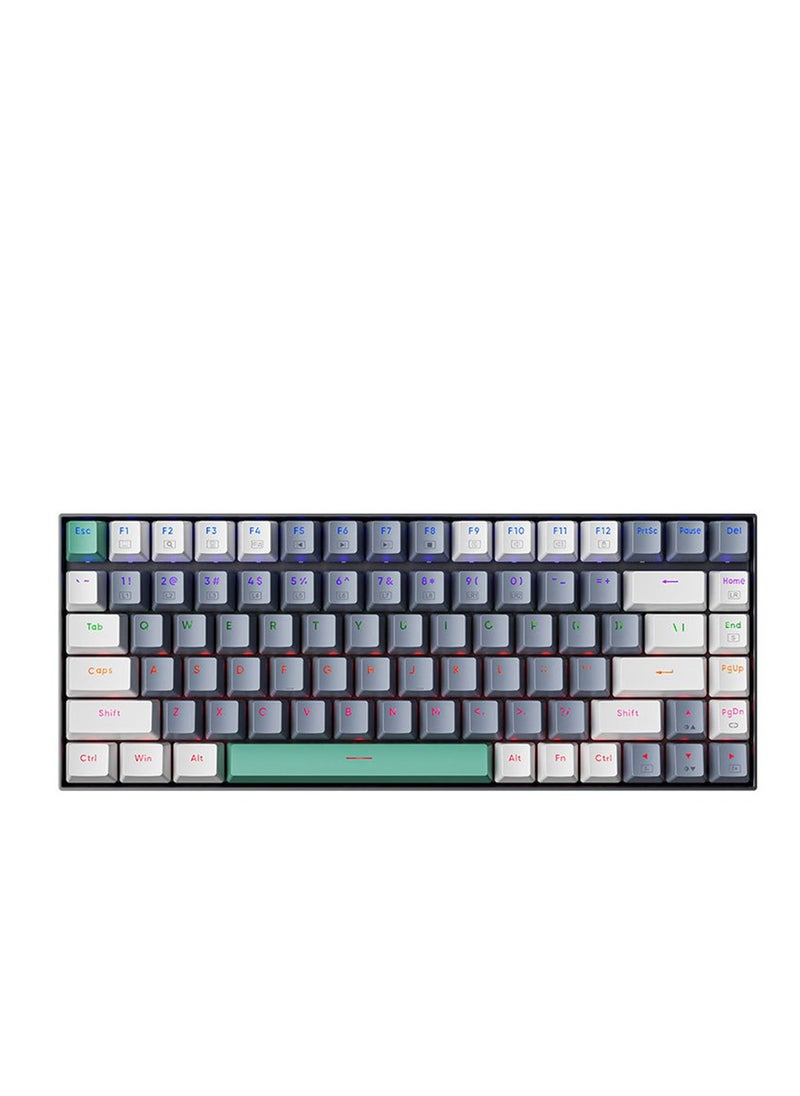MACHENIKE - Gaming Keyboard Red Switch 94 Keys (K500), Mechanical Keyboard with RGB Backlit Hot Swap USB-C Wired PBT Keycaps Green - Image 1