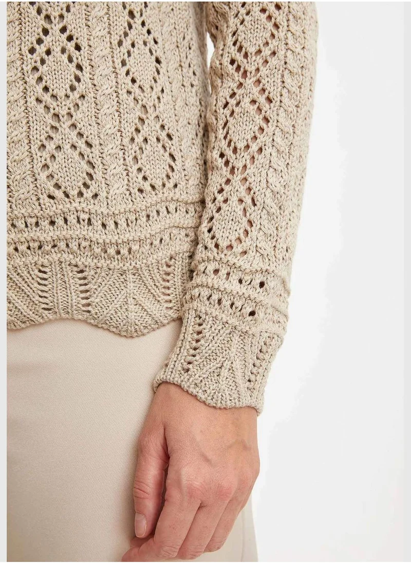 ديفاكتو Woman Tricot Regular Fit C Neck Cardigan