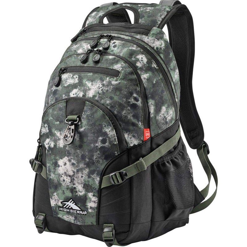 High Sierra Loop Backpack Travel or Work Bookbag with tablet sleeve One Size Urban Camo