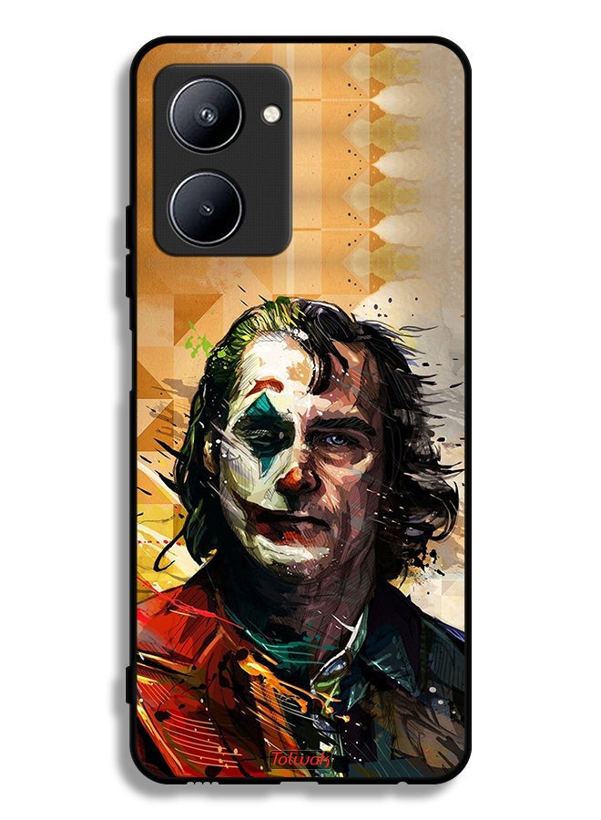Tolwak Realme C33 Protective Case Cover Joker Paint Art - Image 2