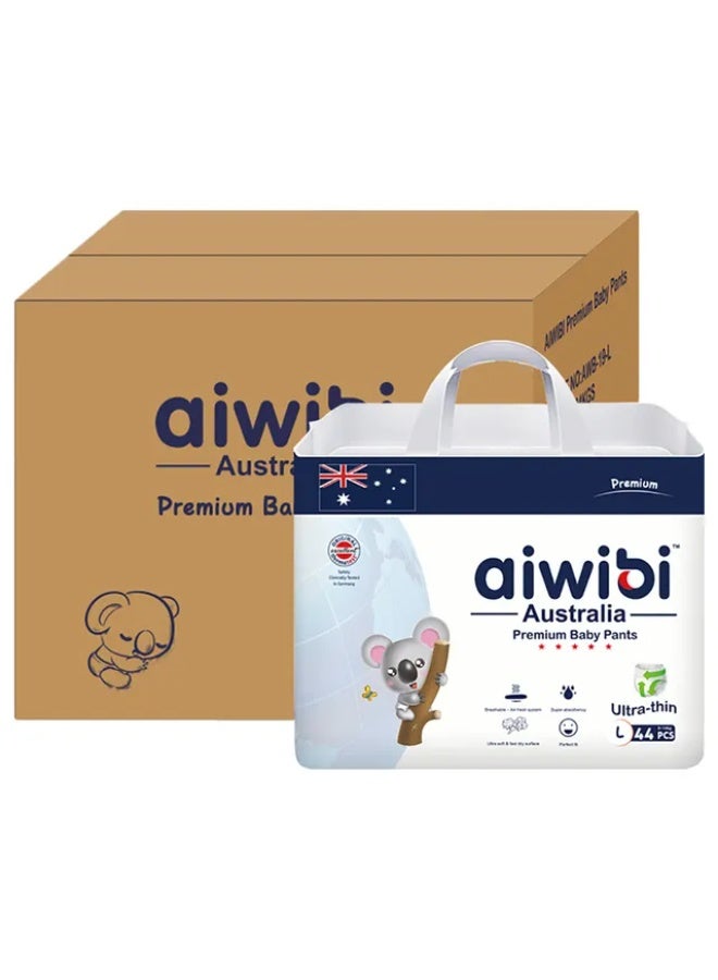 aiwibi أيويبي - بنطلونات أطفال مميزة - الحجم 4 - الوزن 9-14 كجم - عبوة من 4 - 176 قطعة