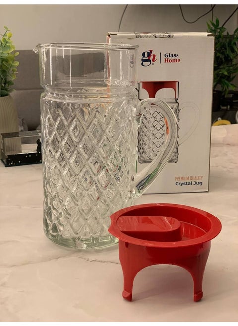 Glass jar for water and juices