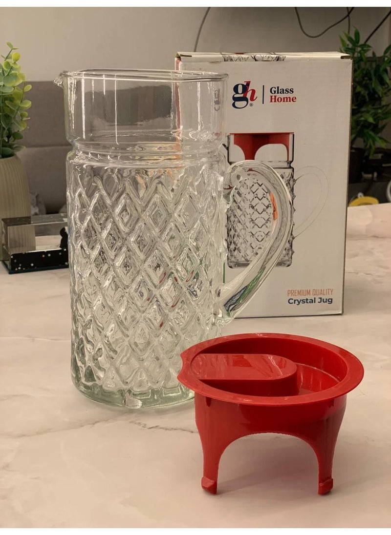Glass jar for water and juices