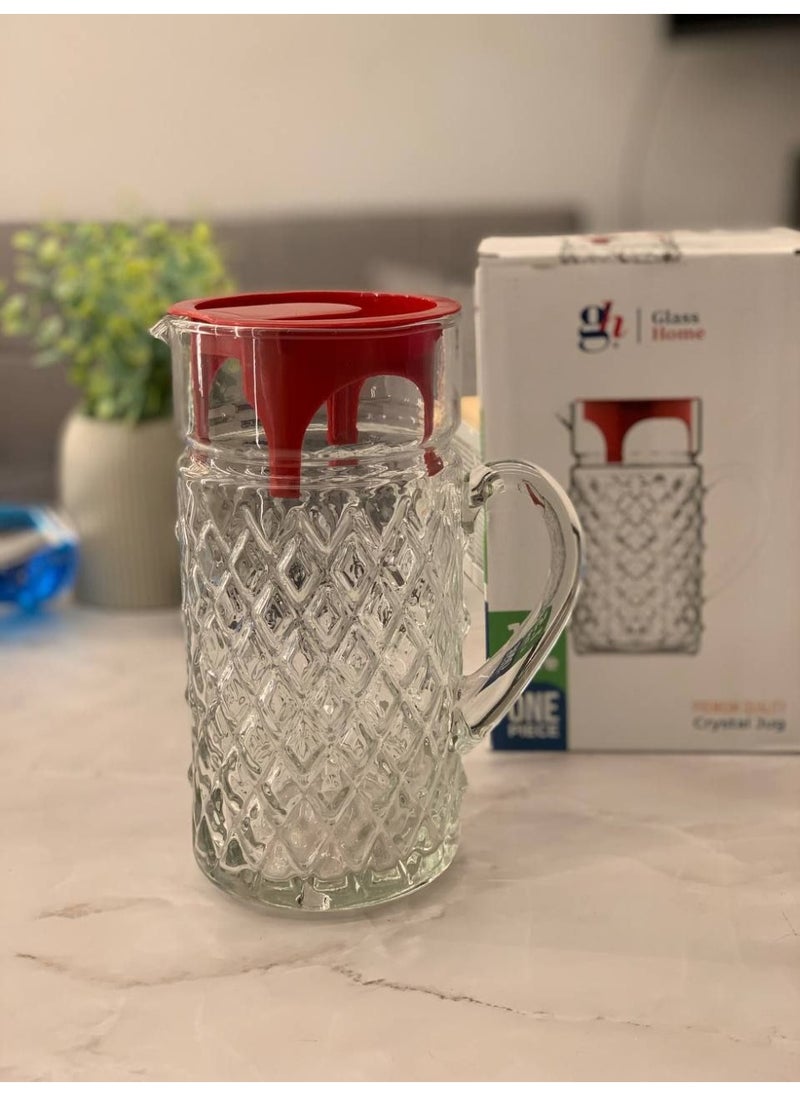 Glass jar for water and juices