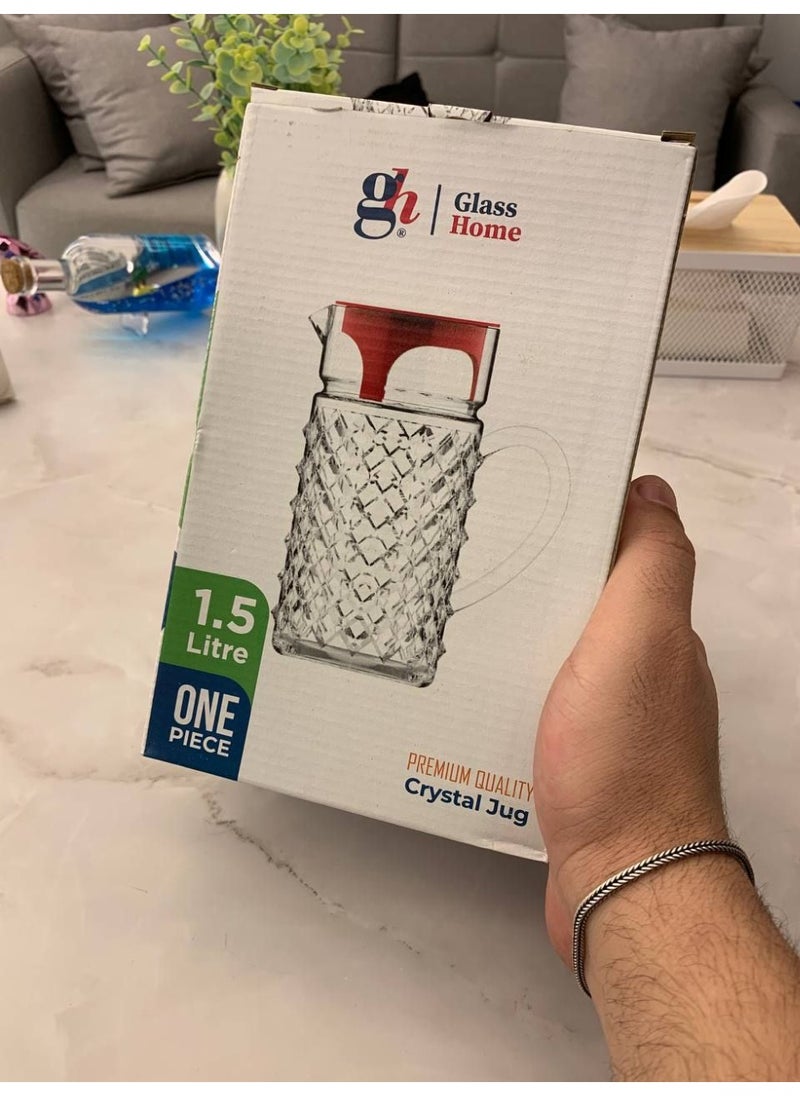 Glass jar for water and juices