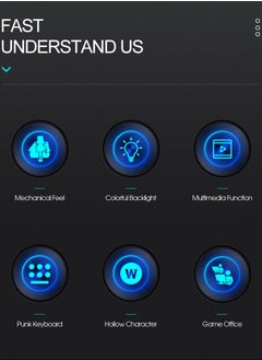 T-WOLF Mechanical Gaming Keyboard RGB Backlit Volume/Lighting Control Knob Fully Programmable 104-Keys Anti-Ghosting Wired Computer Keyboards for Office/Games,Suitable for PC/Ps4/Xbox Gamers  - Image 3