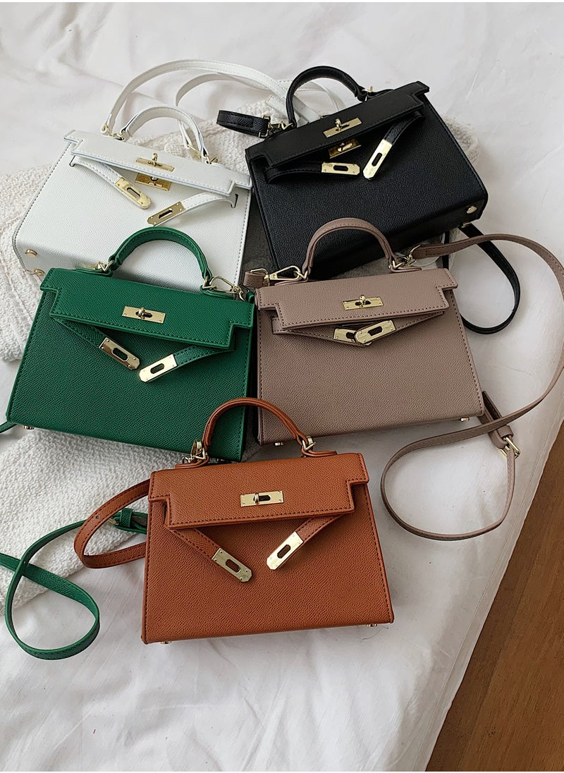 VIDSID VIDSID Women's PU Leather Satchel Handbag Crossbody Handbag Shoulder Bag Fashion Bag for Women（Brow)  - Image 3