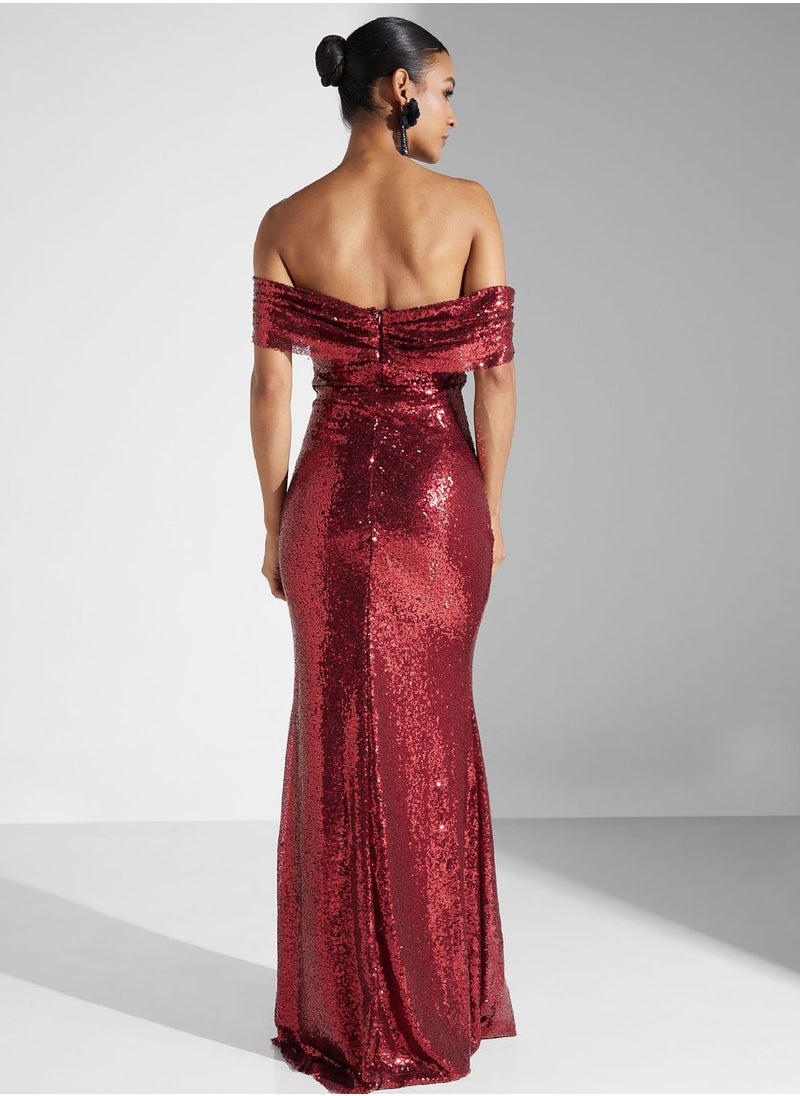 Ella Limited Edition - Off Shoulder Shimmer Mermaid Dress - Image 1
