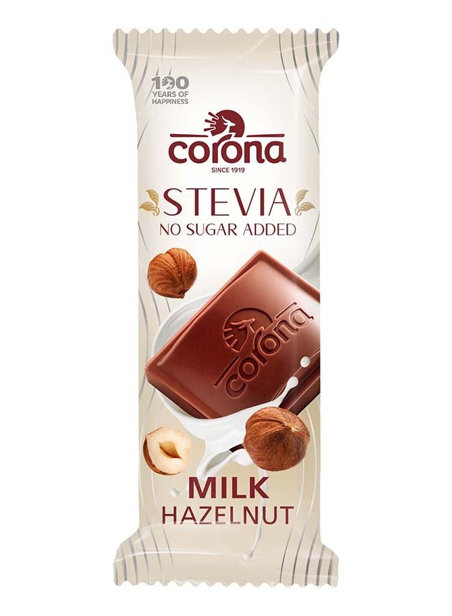 Corona sugar free milk hazelnut chocolate with Stevia - 44 gm