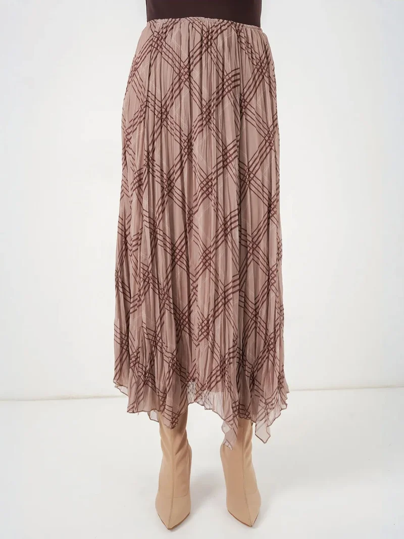 بيغ دارت BDART Asymmetrical Patterned Maxi Skirt