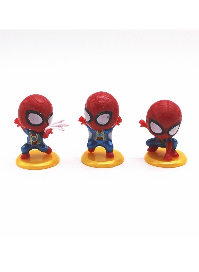 8-Piece Q-version Spider-Man Hand-made Model Toys - Image 4