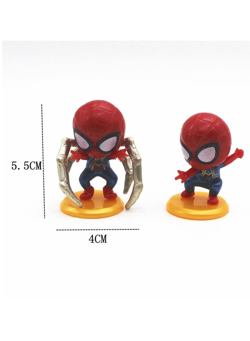 8-Piece Q-version Spider-Man Hand-made Model Toys - Image 5