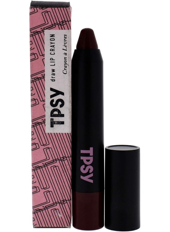 Tpsy Draw Lip Crayon - 007 Wine Stain For Women 0.09 Oz Lipstick - Image 1