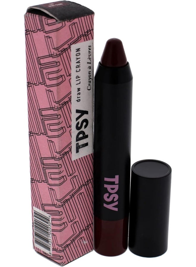Tpsy Draw Lip Crayon - 007 Wine Stain For Women 0.09 Oz Lipstick - Image 4