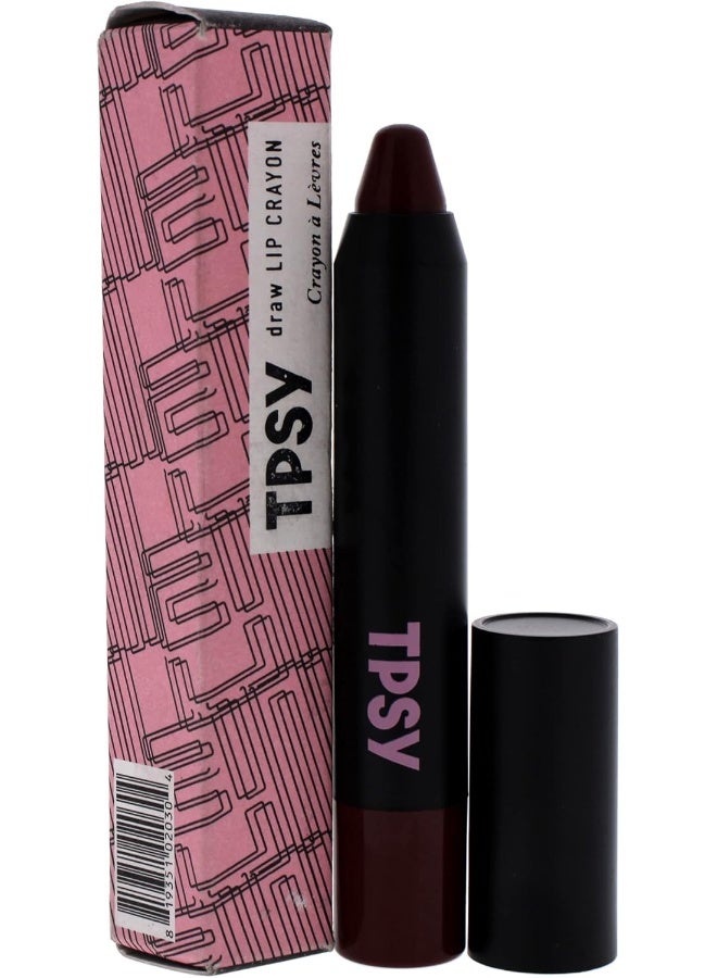 Tpsy Draw Lip Crayon - 007 Wine Stain For Women 0.09 Oz Lipstick - Image 3