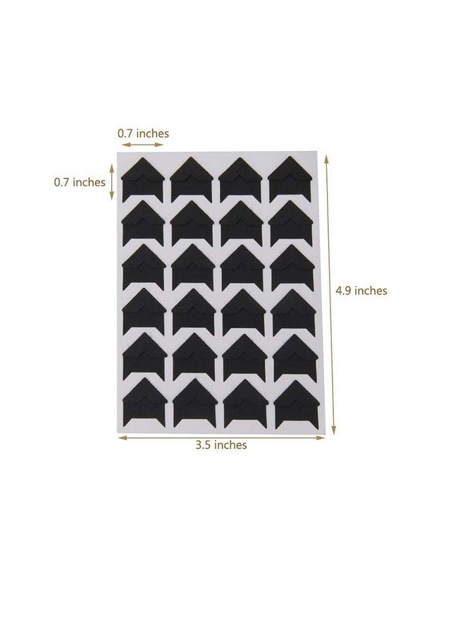 Sunkizzrs® 5 Sheets Photo Corners Self Adhesive Photo Mounting Sticker Paper Corner Stickers for Scrapbook Album (Black) - Image 2