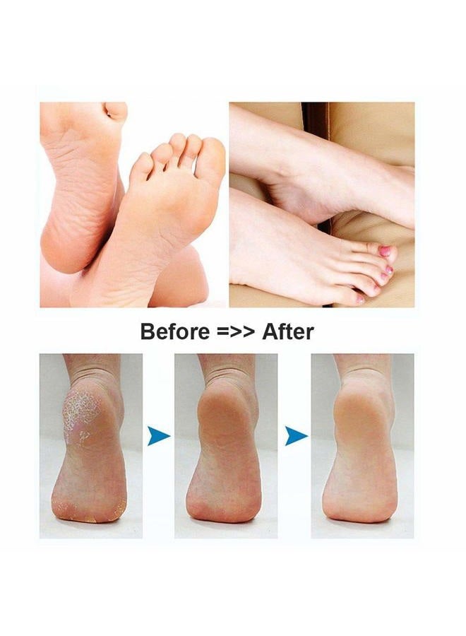 BOMPOW Electric Foot Scrubber Foot File Hard Skin Remover Pedicure Tools Electronic Callus kit for ed Heels and Dead Skin with 2 Roller Heads, White - Image 5