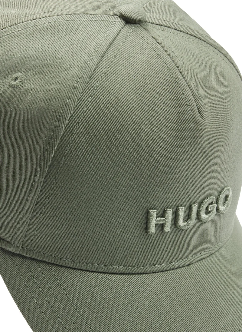 هوجو Cotton-twill cap with logo on front and visor