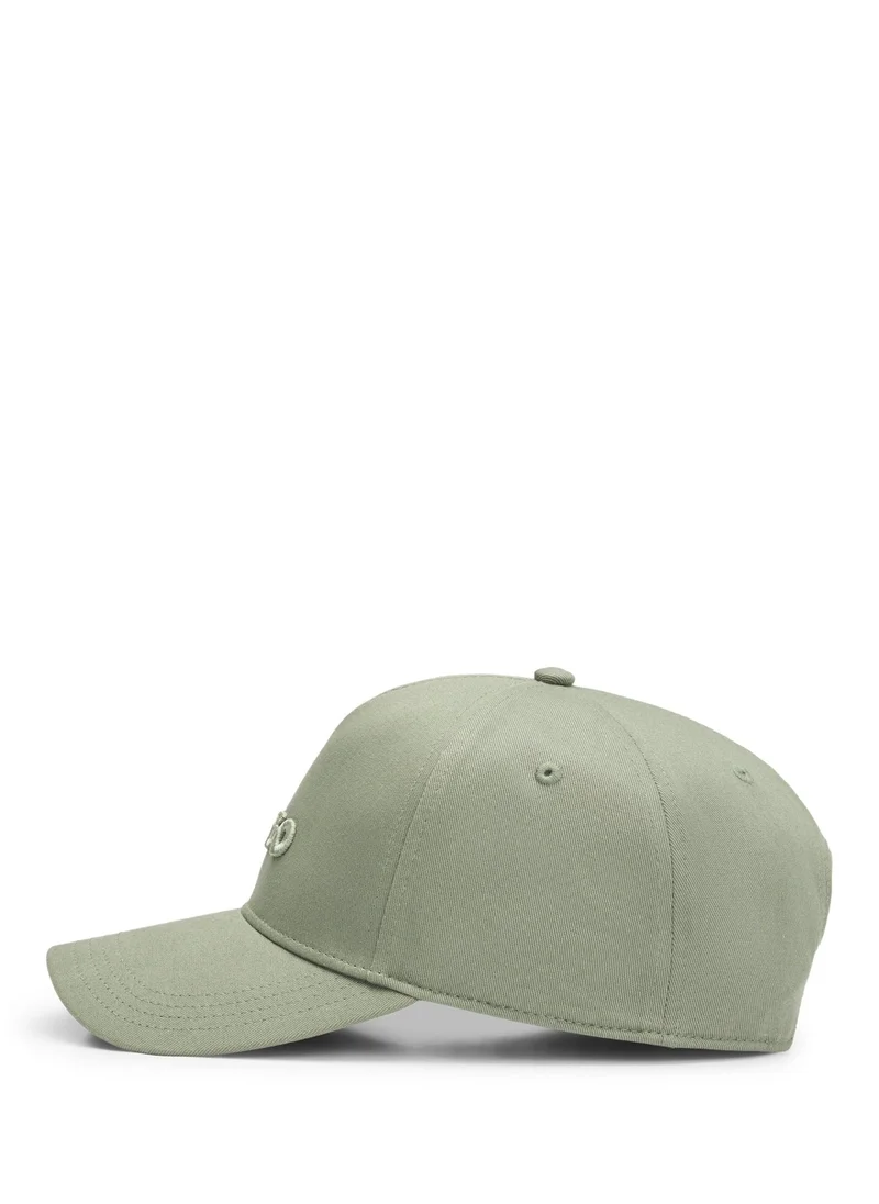 هوجو Cotton-twill cap with logo on front and visor