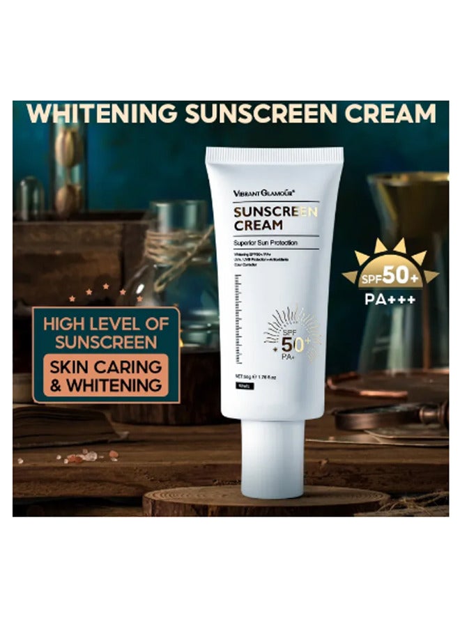 Vibrant Glamour Sunscreen Cream Superior Sun Protection Whitening SPF50+/PA+ - Image 2