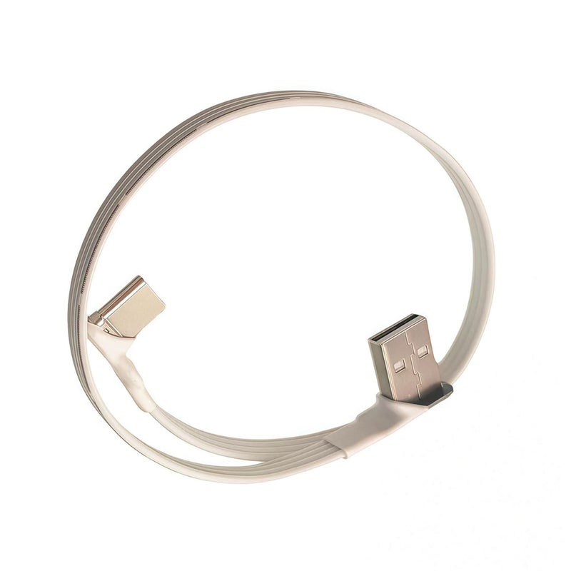 كابل USB2.0 إلى USB C متين مع موصلات زاوية لسهولة التركيب في المساحات الصغيرة - كابل USB C مسطح - Image 3