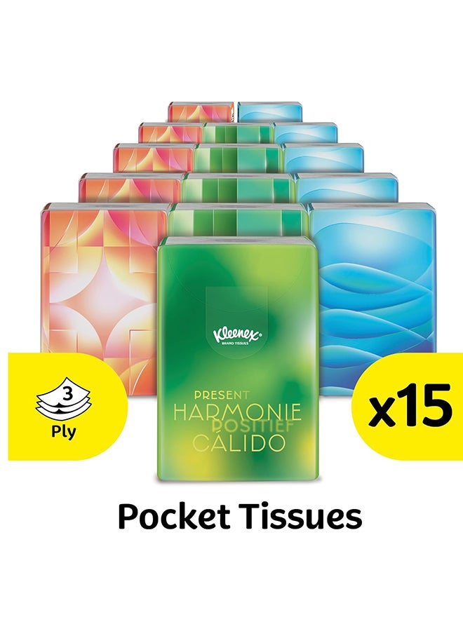 Kleenex Emotions Pocket Pack Tissues, 15 Pack x 7 sheets (3ply) - Image 4