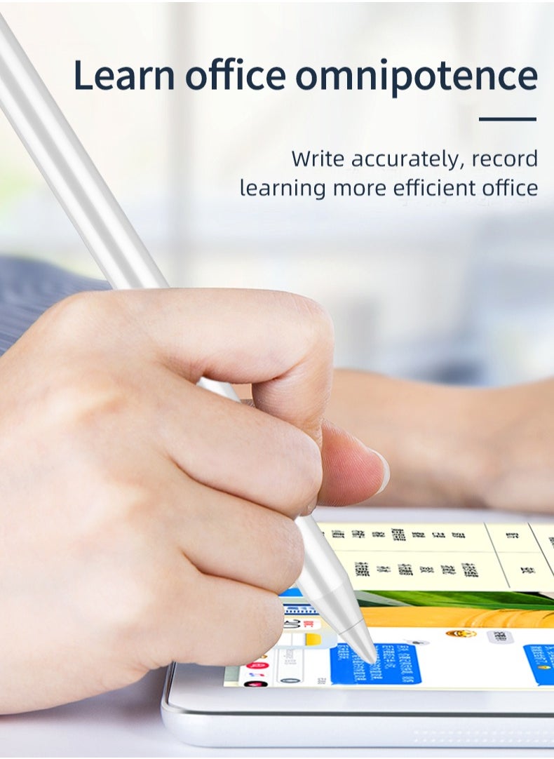 GREEN LION - Universal Pencil 2 Smooth Moving 8 Hours Working Time Durable Tip Replaceable Tip Compatible with Android, Compatible With iOS and Windows / 3 Month Standby Time - White - Image 1