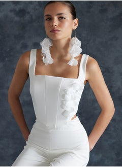 Bridal White Corset Detailed Woven Bustier with Flower Accessories TPRSS24BS00022 - pzsku/Z2CA0ECF1B68FD49F7386Z/45/_/1730941978/7c23b2fb-b968-47e5-8e9a-d6d2e8743eac