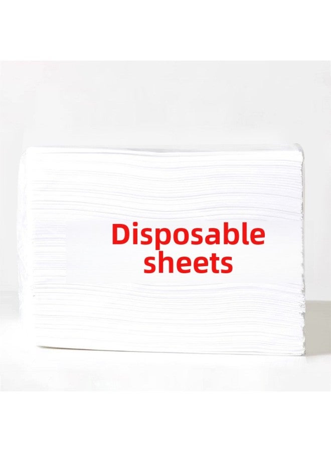 Loquat Disposable Bed Sheet Beauty Salon Single Bed Breathable Massage Pad Thickened Cotton Non-woven Fabric Beauty Institute-Color:White-Specifications:No Waterproof No Oil 80*180CM (single Folding) - Image 5