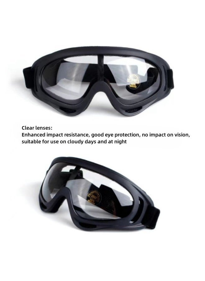 Geustos Anti-Wind And Sand Goggles Cycling Goggles Ski Goggles Outdoor Protective Glasses Full Rim Safety Goggles  - Image 2