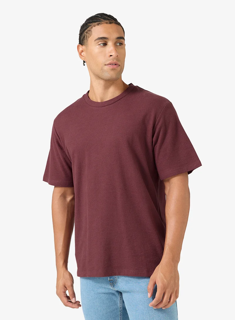 Casual Regular Fit Crew Neck T-Shirt