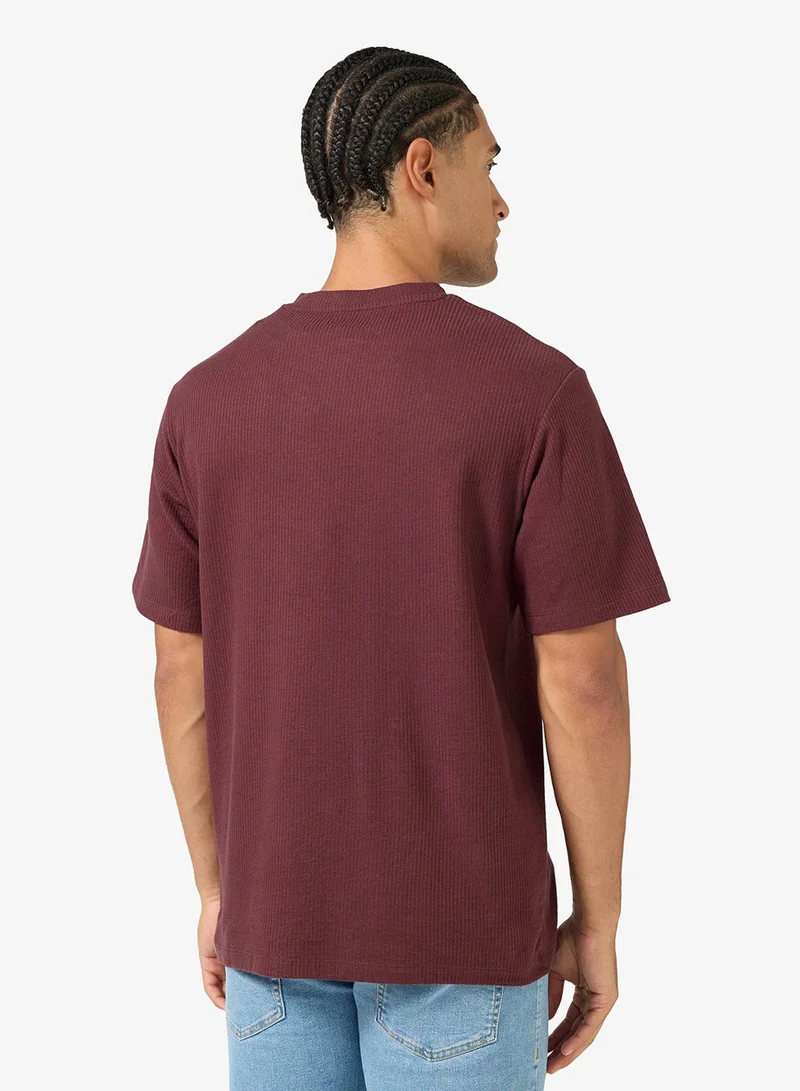 JJ Rebel Casual Regular Fit Crew Neck T-Shirt